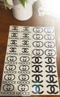 Chanel And Gucci Sticker Selection